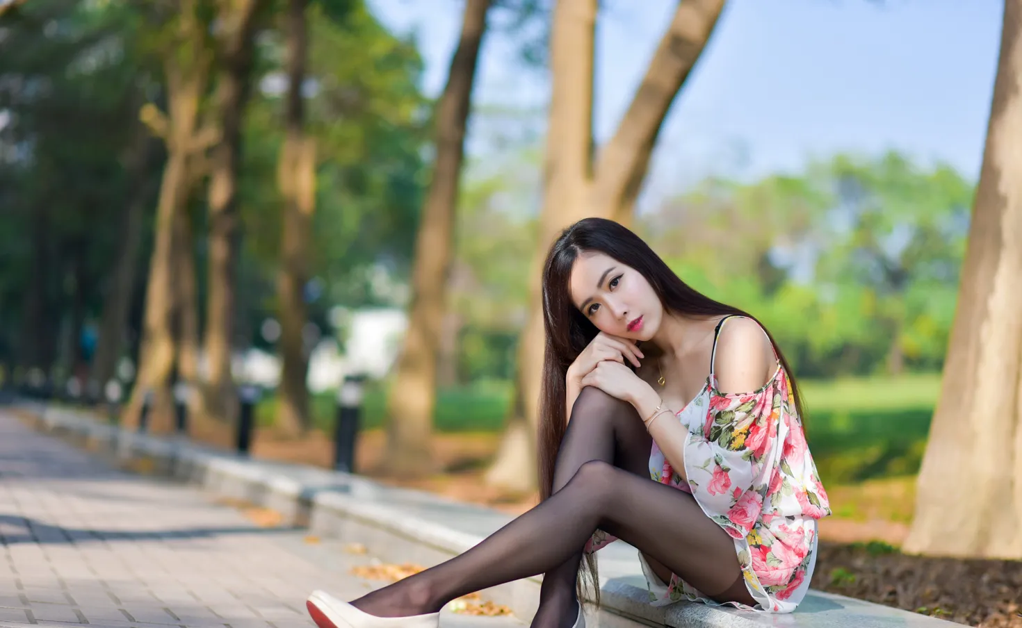 [Mzsock] NO.185 Yanxi suspender skirt black stockings beautiful legs street photography#[27P]-10